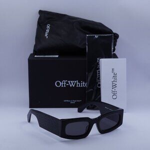 Off-White OERI141 CARY 1007 Rectangle Sunglasses – Black/Grey